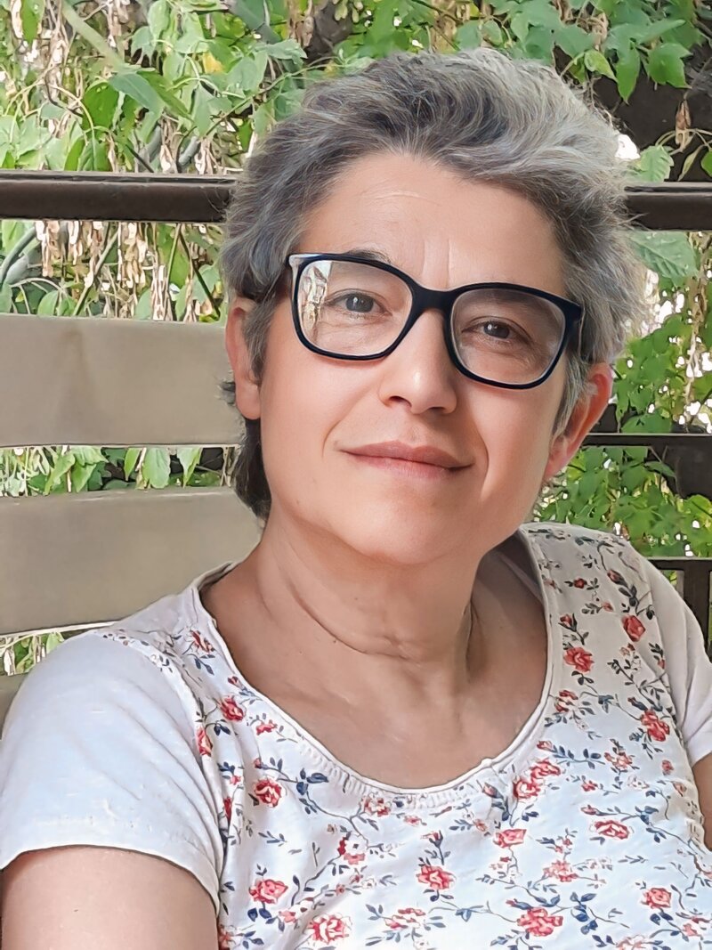 Lucia Novelli in her studio